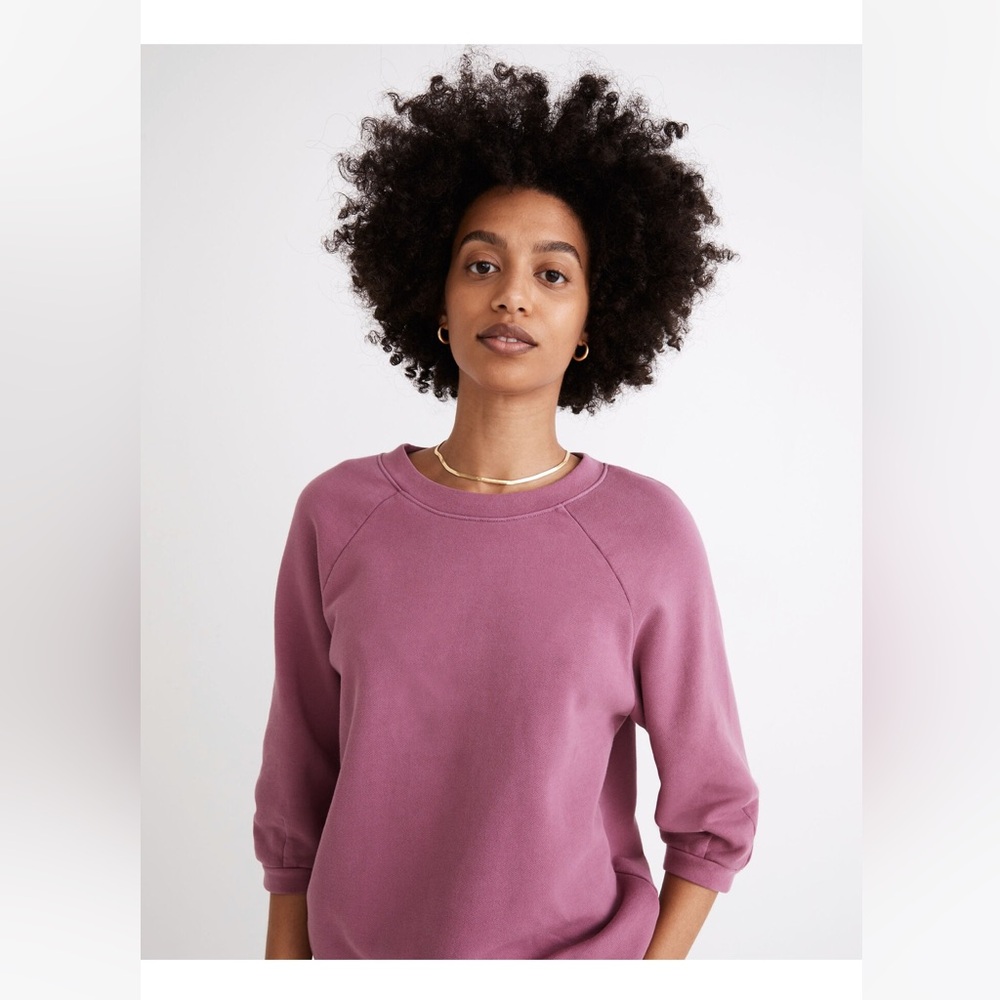 Madewell (Re)sourced Cotton Cloudberry Sweatshirt, EUC, size L